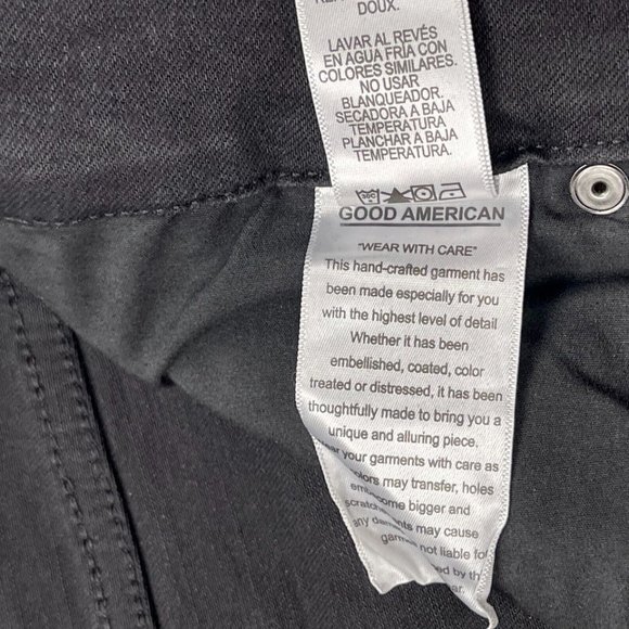 Good American Good Legs Step Fray Hem Skinny Jeans Women 16 Stretch GLSH616T - Picture 12 of 16